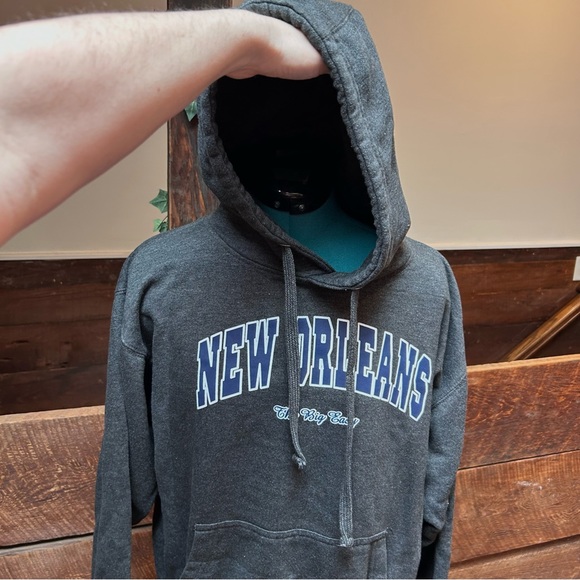 New Orleans Big Easy Hoodie - Pullover Hooded Sweatshirt - Unisex Size Large - Picture 2 of 9